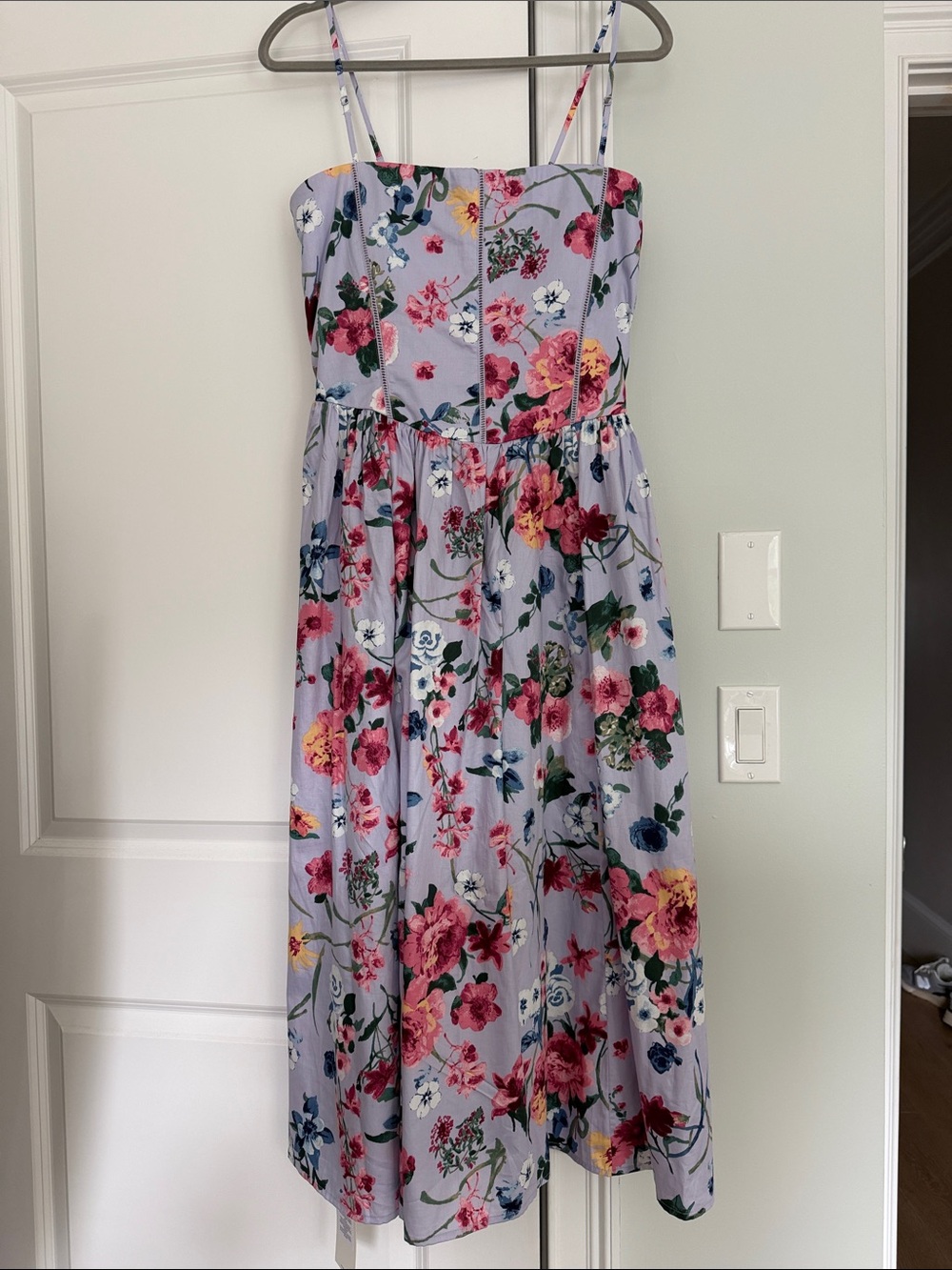 Abercrombie & Fitch Lavender Floral Midi Dress